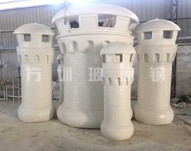 玻璃钢城堡造型雕塑
