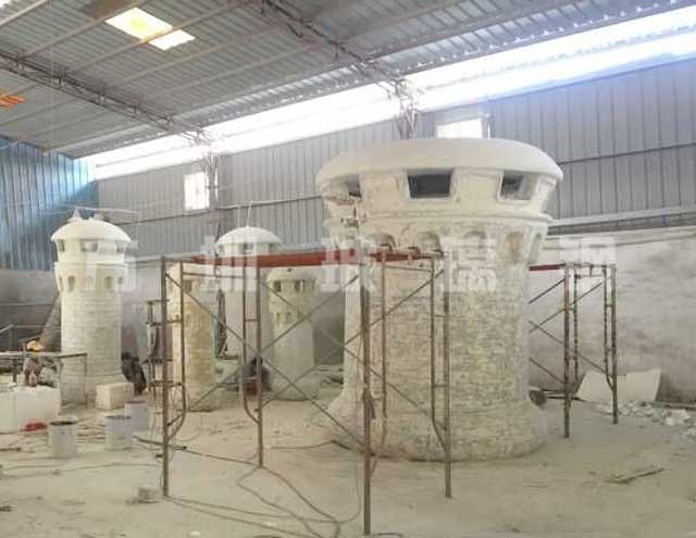 玻璃钢城堡造型雕塑