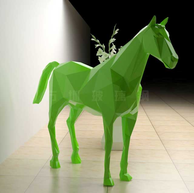玻璃钢创意马雕塑 玻璃钢创意马雕塑