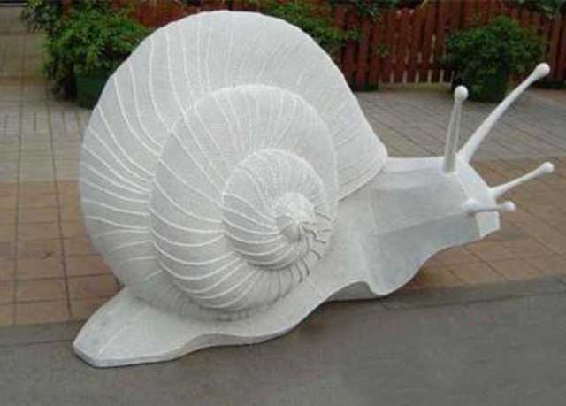 园林玻璃钢蜗牛雕塑 园林玻璃钢蜗牛雕塑