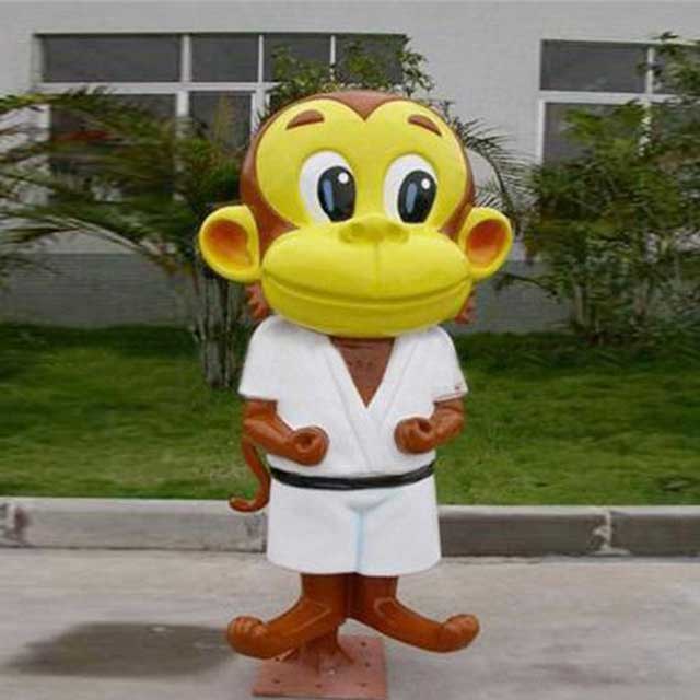 玻璃钢卡通猴子雕塑 玻璃钢卡通猴子雕塑