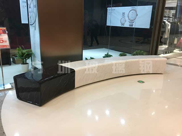 玻璃钢美陈休闲椅