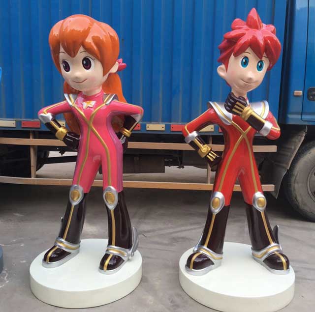 玻璃钢卡通人物雕塑 玻璃钢卡通人物雕塑