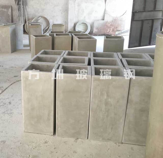 方形玻璃钢美陈花盆 方形玻璃钢美陈花盆