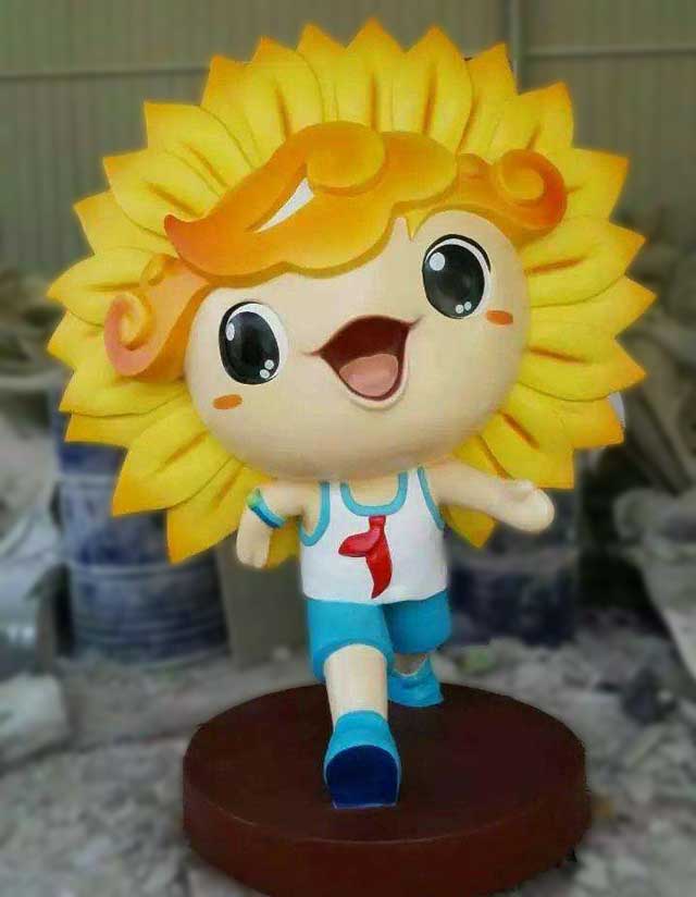 玻璃钢卡通雕塑向日葵 玻璃钢卡通雕塑向日葵