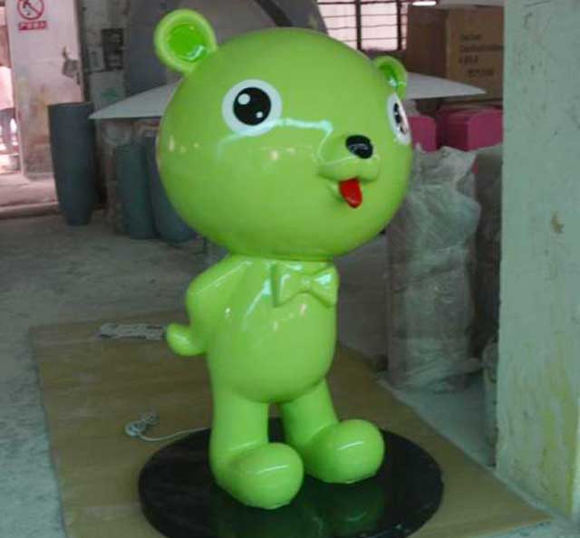 玻璃钢卡通小熊雕塑 玻璃钢卡通小熊雕塑