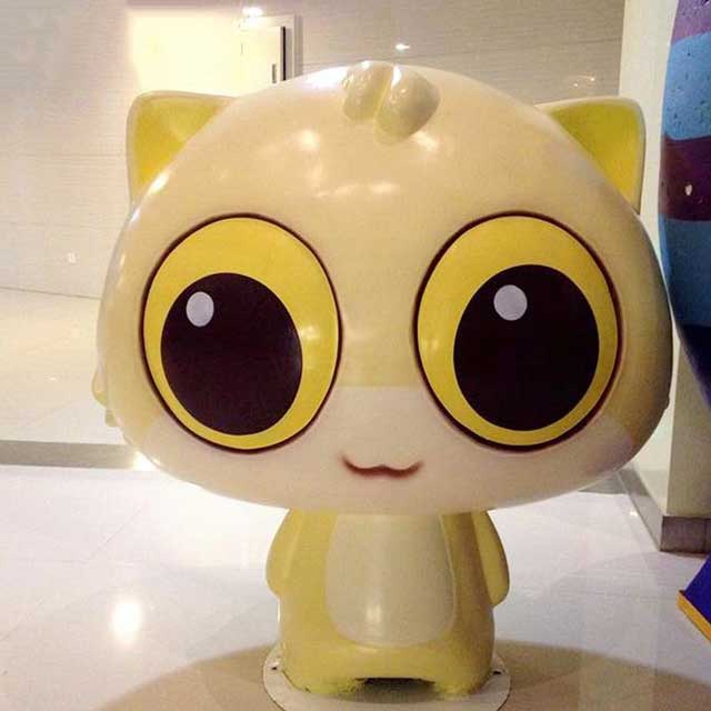 玻璃钢卡通美陈雕塑 玻璃钢卡通美陈雕塑