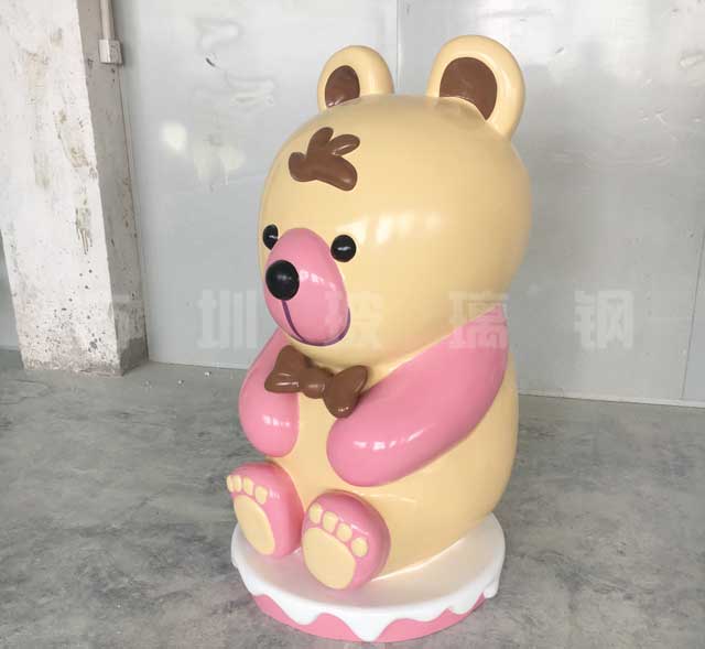 玻璃钢卡通小熊雕塑 玻璃钢卡通小熊雕塑