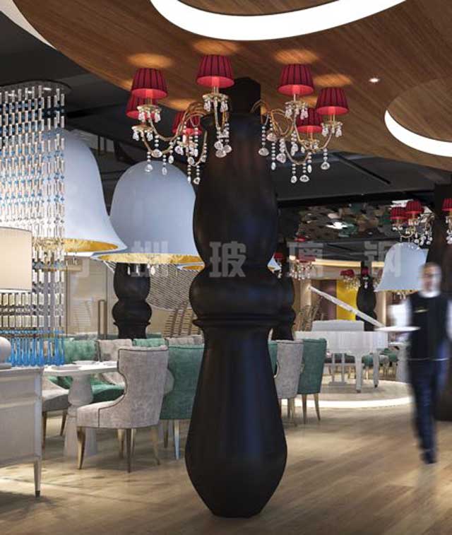 玻璃钢美陈造型柱