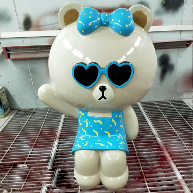 玻璃钢卡通熊雕塑