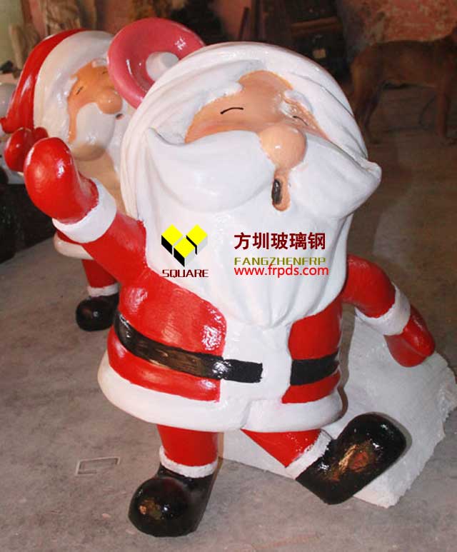 圣诞老人玻璃钢人物雕塑