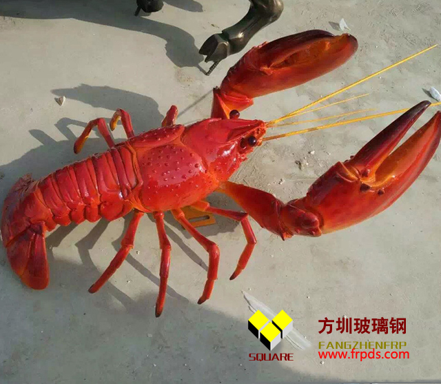 玻璃钢仿真龙虾雕塑