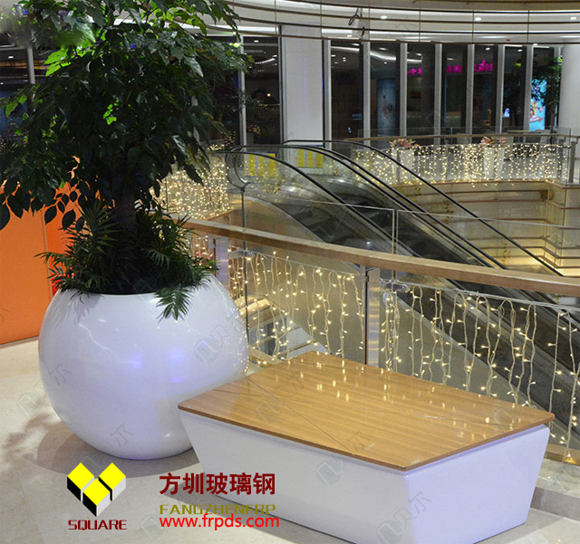 玻璃钢商场室内高档花盆
