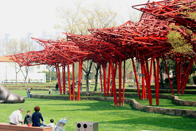 荣昌海棠大道- 公园雕塑尽展海棠香国之美