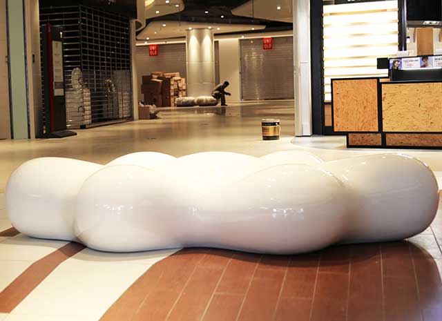 玻璃钢影院专用公共休闲椅