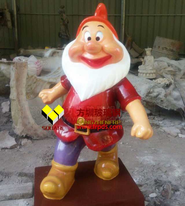 逼真小矮人玻璃钢雕塑