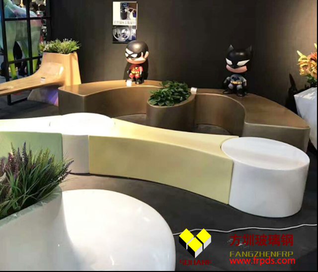 商场咖啡厅专用玻璃钢休闲椅