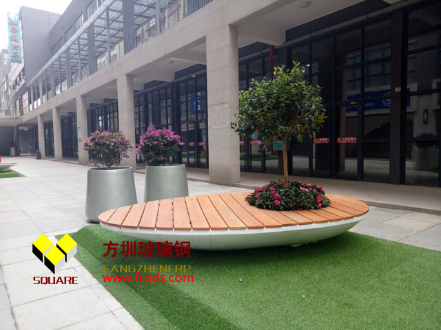 装饰树池玻璃钢休闲椅