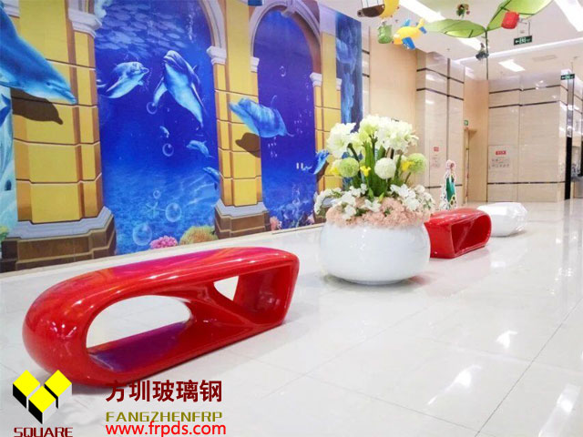 购物中心玻璃钢休闲椅