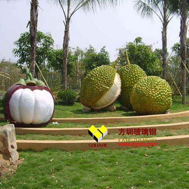 玻璃钢榴莲仿真雕塑