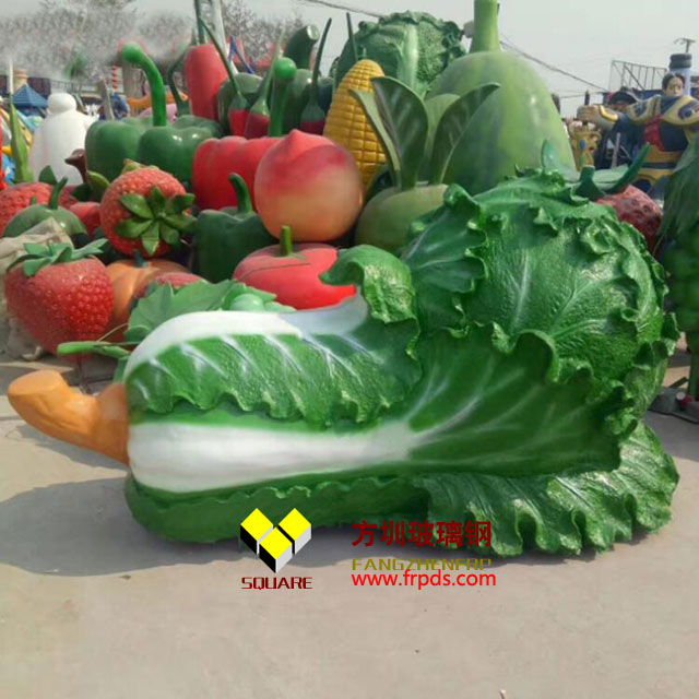玻璃钢白菜仿真雕塑