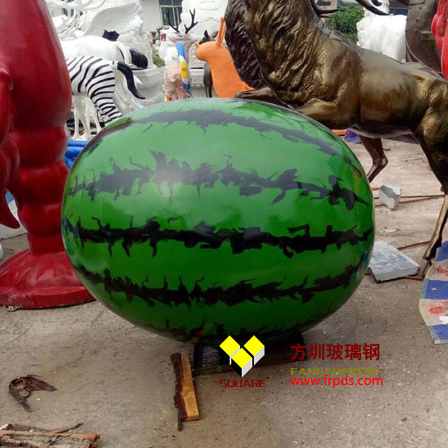 玻璃钢西瓜仿真雕塑