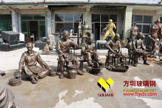 中医文化仿铜雕塑