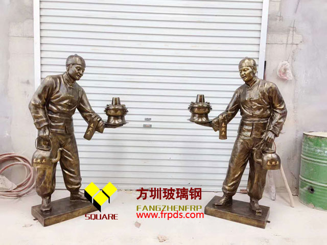 店铺迎宾仿铜雕塑