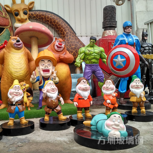 生活中常见的玻璃钢卡通雕塑有哪些?