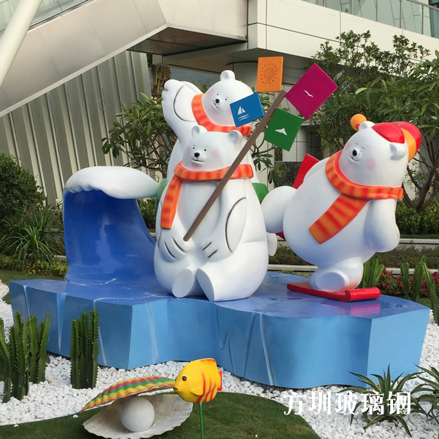 玻璃钢卡通人物雕塑活动美陈落地摆件