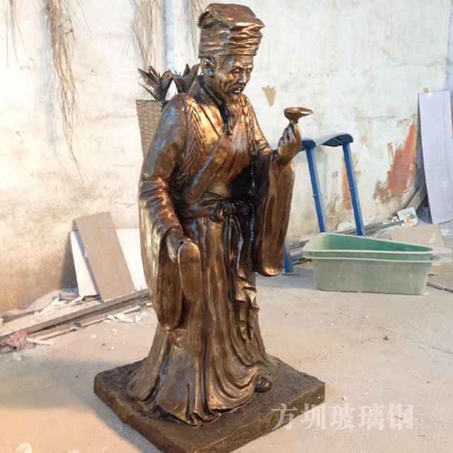 玻璃钢雕塑可以用几种方法做出仿铜效果?