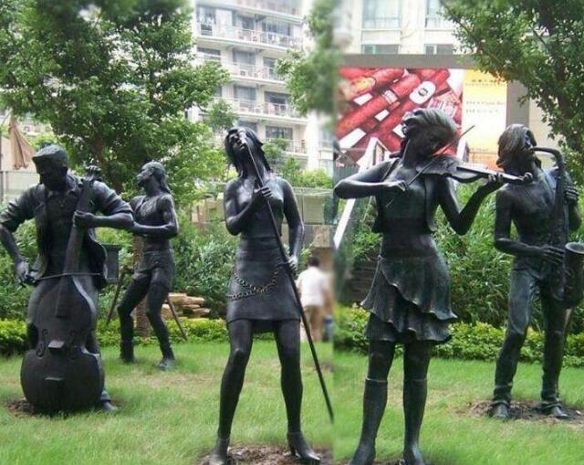 玻璃钢雕塑如何做出仿铜效果