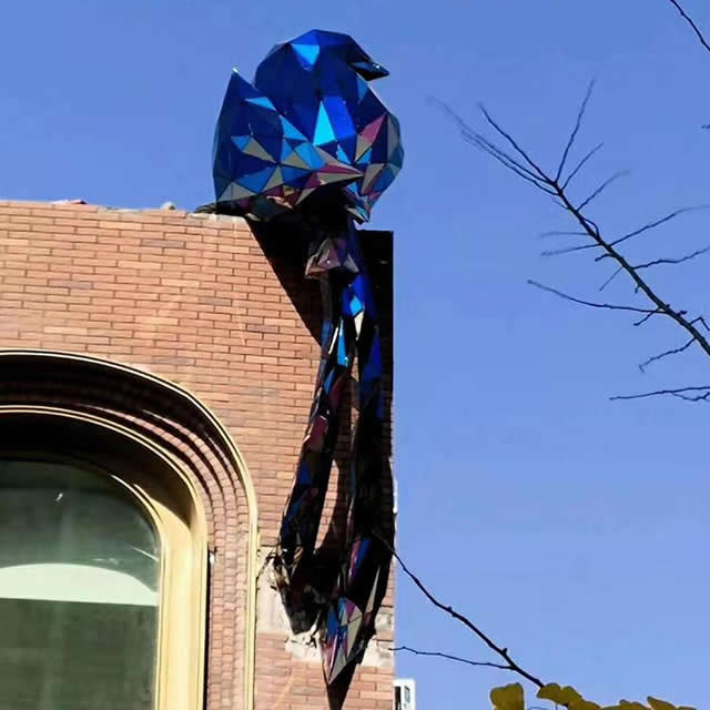 动物抽象玻璃钢雕塑鸟