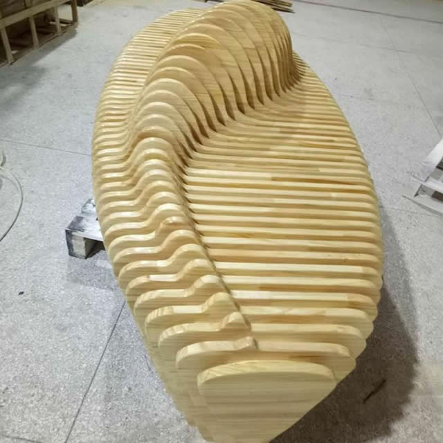 坡度款异形创意切片休闲椅