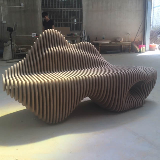 室内商场小型切片椅子