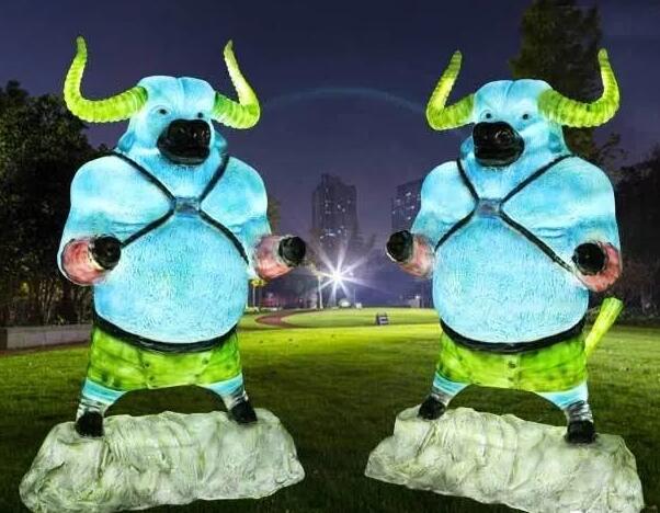 发光玻璃钢雕塑景观设计中的颜值担当