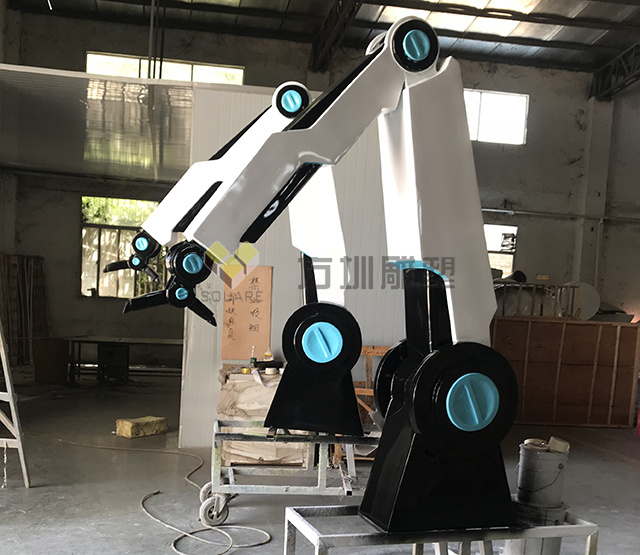 玻璃钢机械臂雕塑模型
