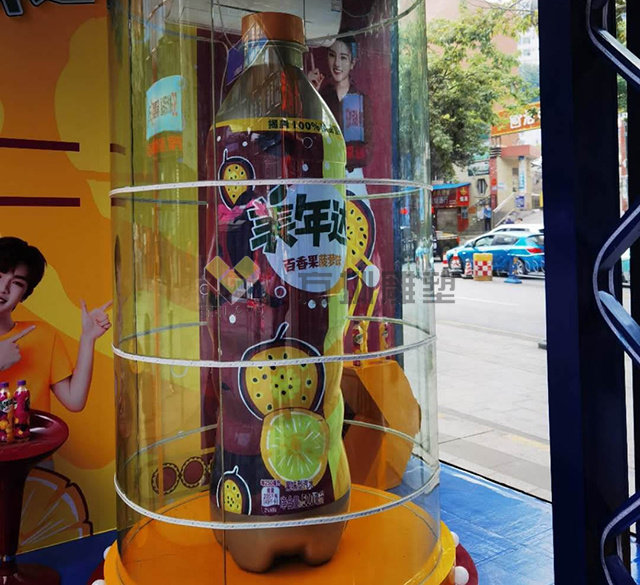 玻璃钢美年达饮料瓶摆件模型