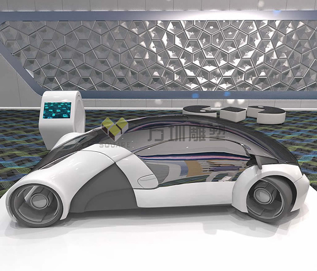 玻璃钢概念跑车雕塑模型