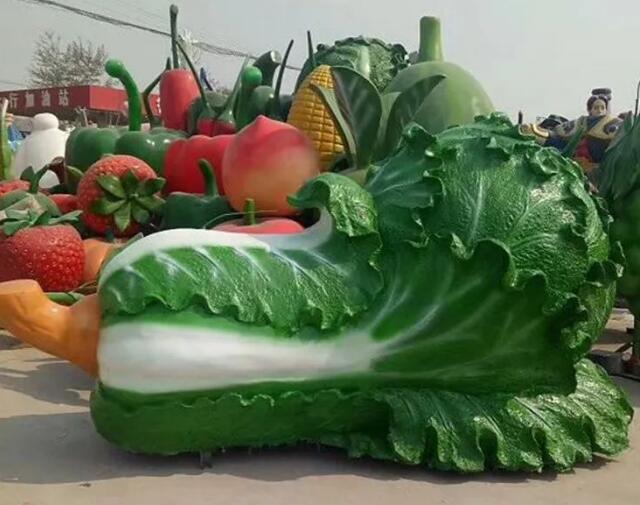 仿真玻璃钢蔬菜白菜雕塑