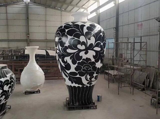 玻璃钢玻璃钢花瓶子雕塑