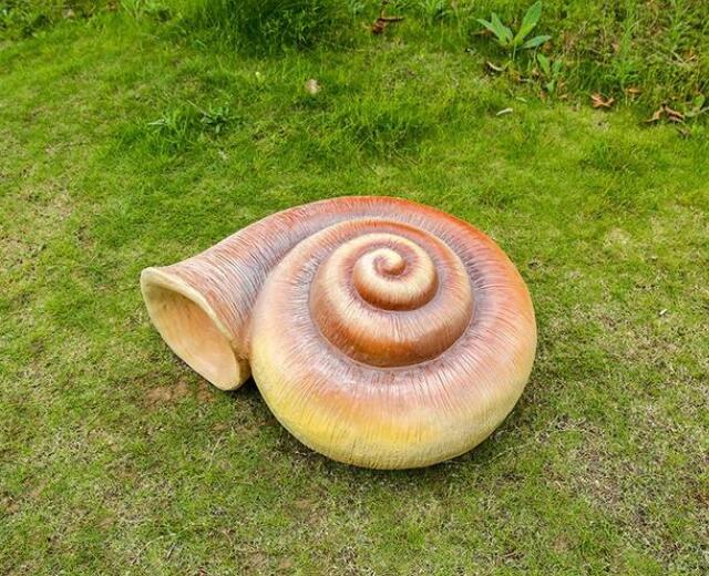 海洋生物玻璃钢海蜗牛雕塑