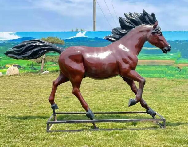 仿真玻璃钢动物马雕塑定制