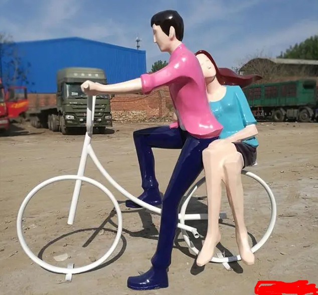 玻璃钢情侣人物雕塑