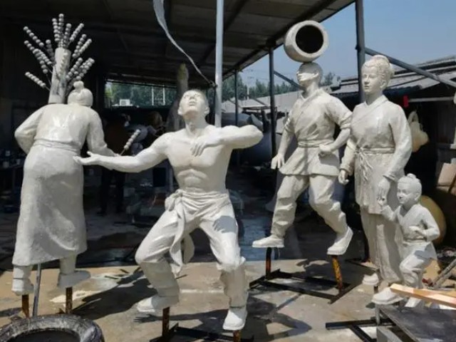 玻璃钢人像雕塑