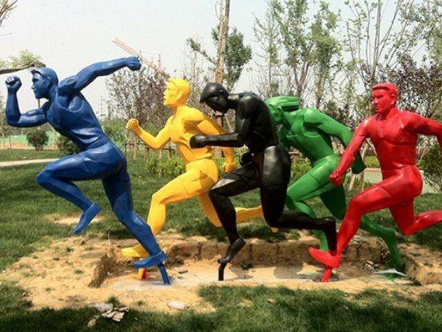 不锈钢田径赛雕塑摆放的用途