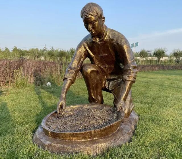 玻璃钢制茶流程雕塑工艺