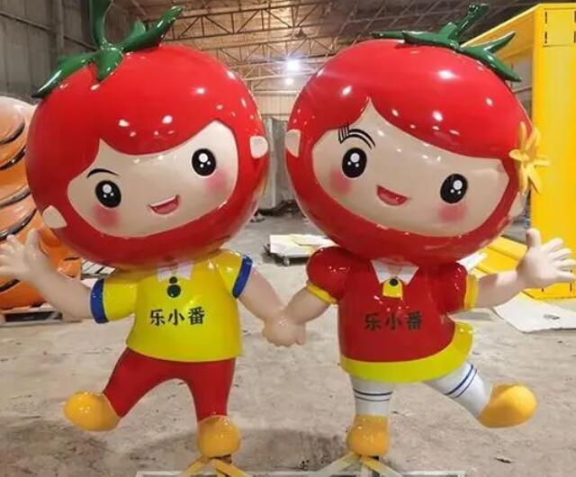 景观行业不锈钢卡通番茄雕塑