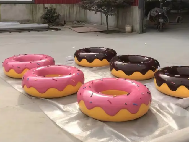 户外景观装饰玻璃钢甜甜圈造型雕塑