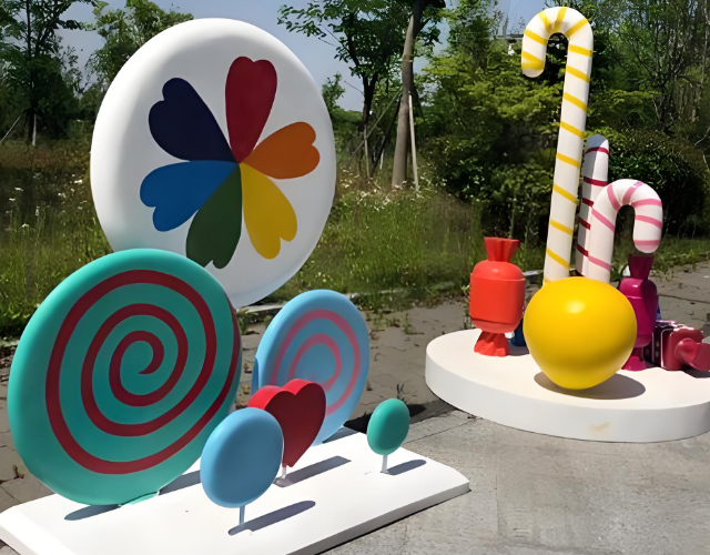 户外玻璃钢美陈雕塑摆件